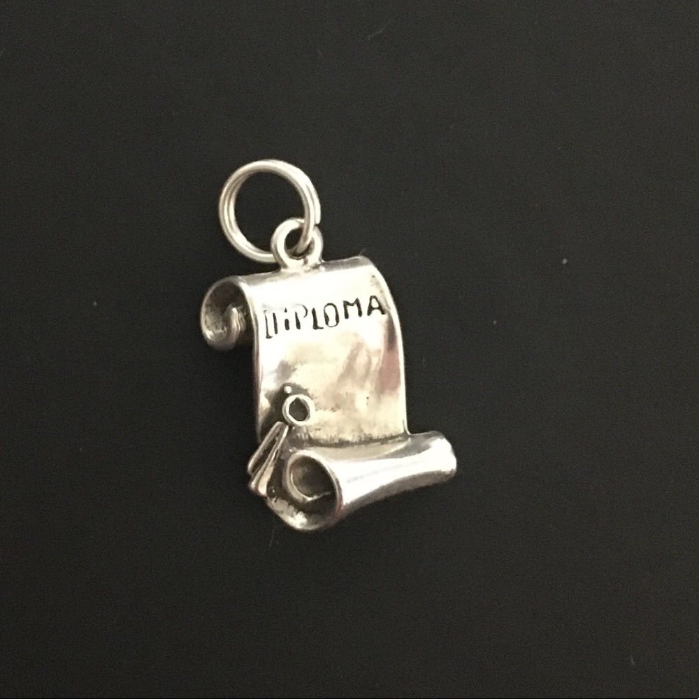 Sterling Diploma Charm